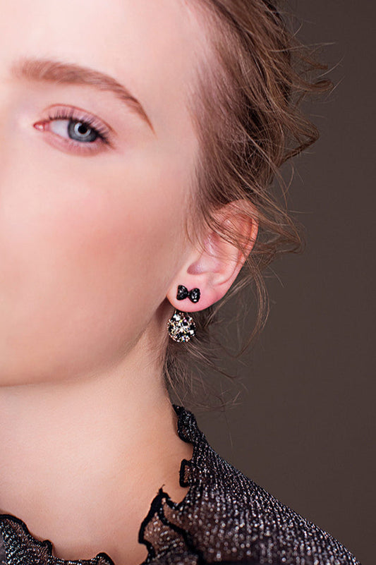 Retro Bow Stud Earrings