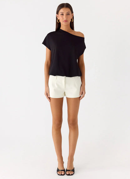 Raeni Off Shoulder Top - Black