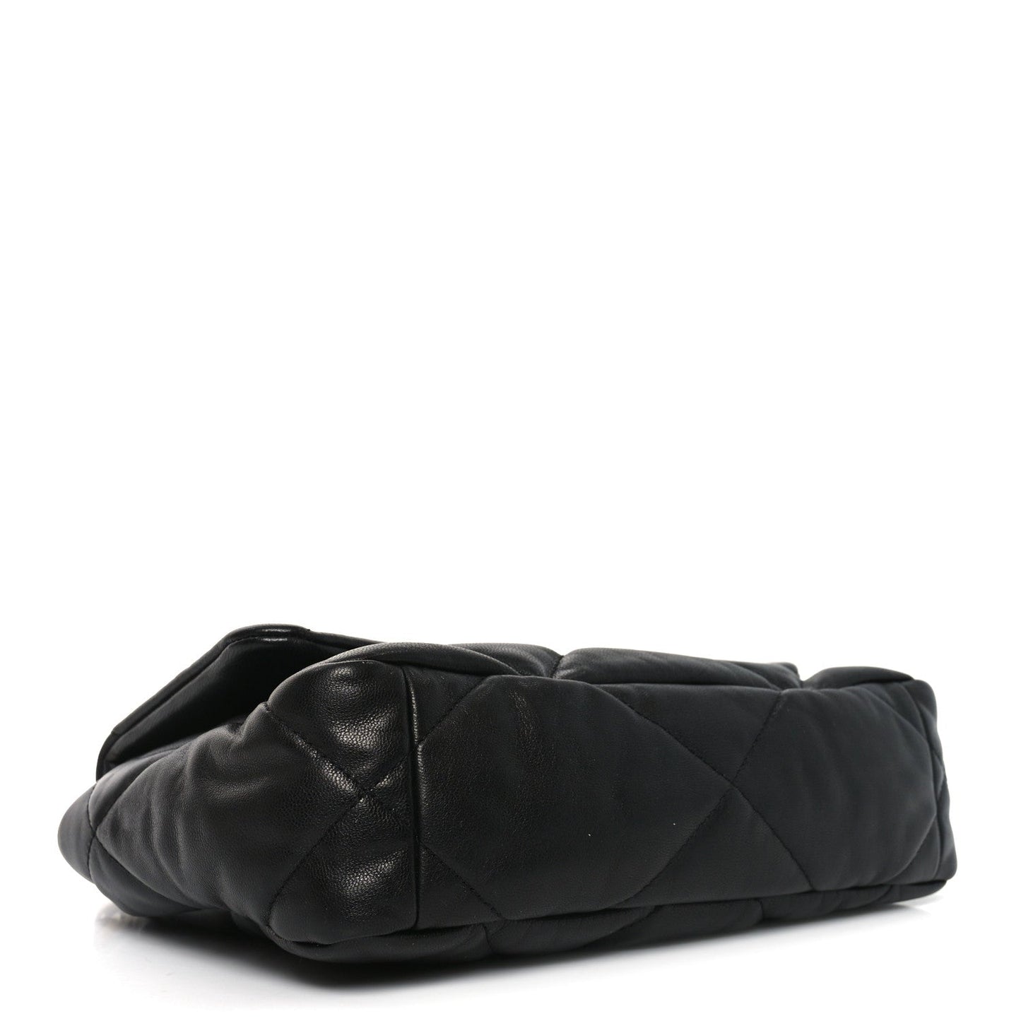 Goatskin Quilted Medium Chanel 19 Flap Black
