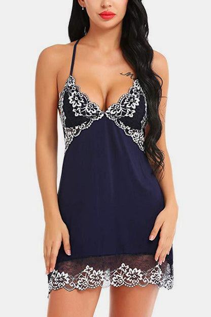 Camisón de encaje con tirantes sexy (3 colores)