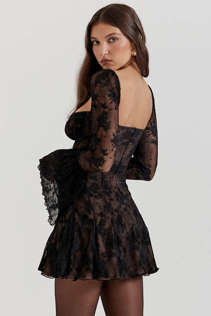 Midnight Muse Strapless Mini Dress