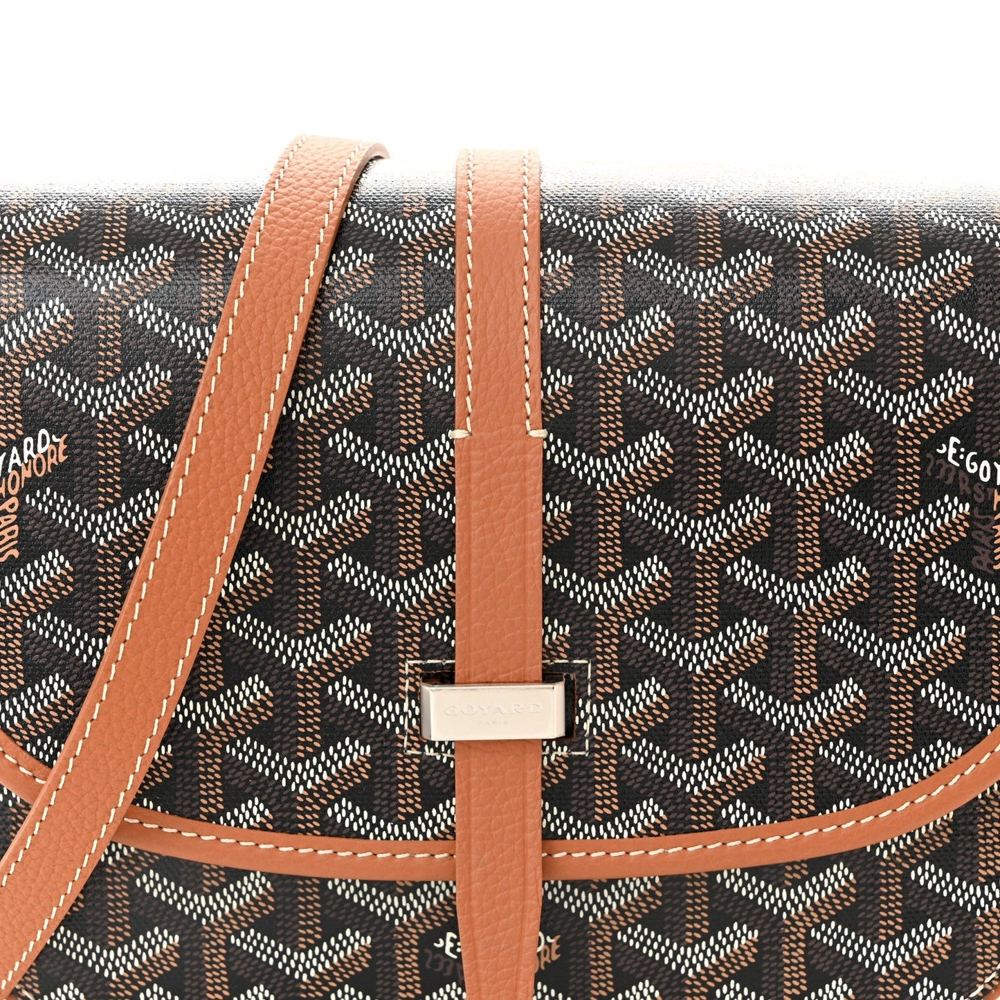 Goyardine Belvedere II PM Messenger Bag Black Gold