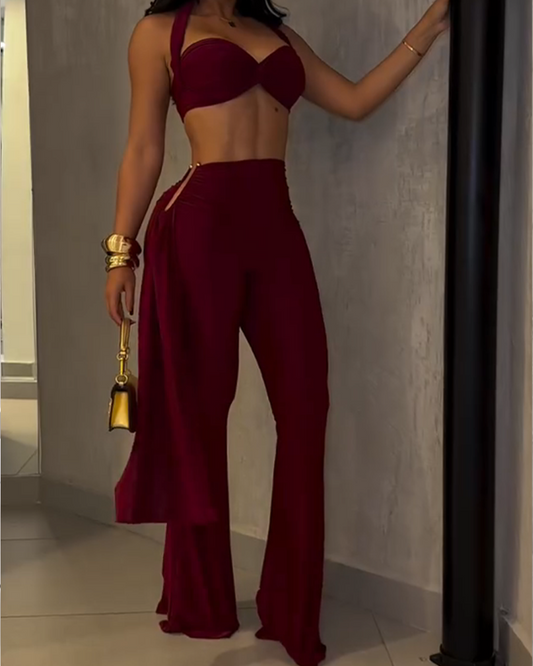 Bandeau Slim Fit Trousers Set (Pre-Sale)