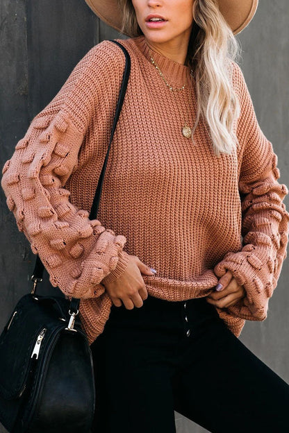 Suéteres de cuello redondo con parches lisos de moda urbana (3 colores)