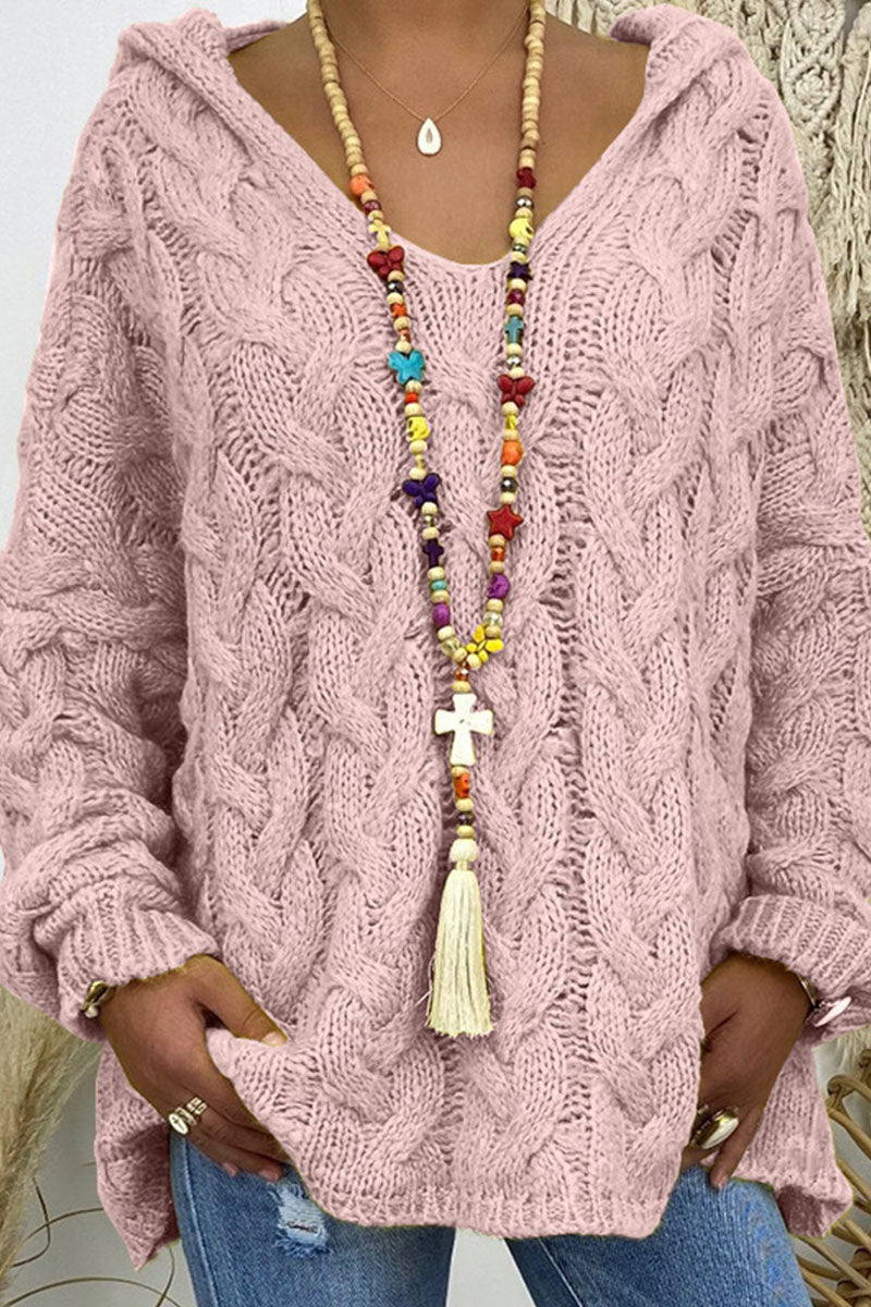 Suéteres con capucha y cuello de parches lisos de moda urbana (16 colores)