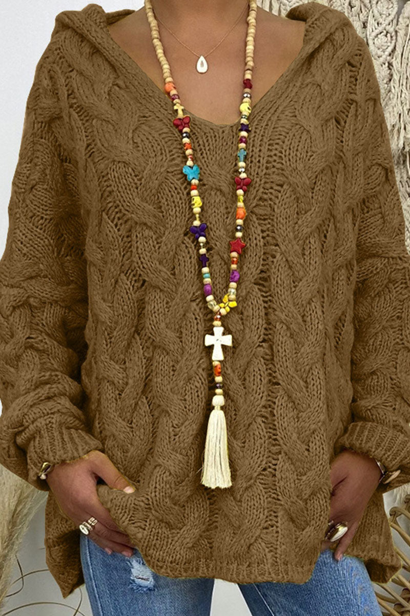 Suéteres con capucha y cuello de parches lisos de moda urbana (16 colores)