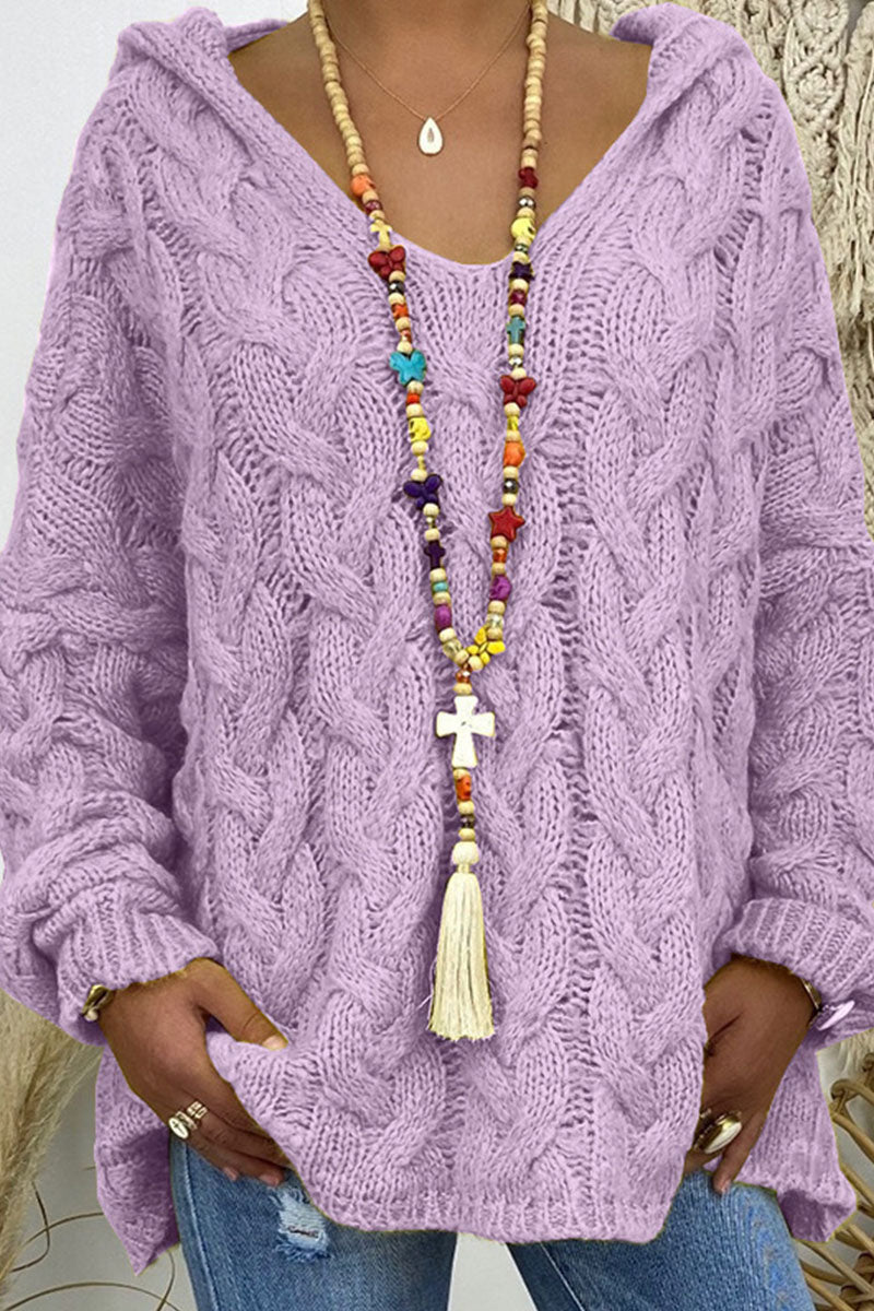 Suéteres con capucha y cuello de parches lisos de moda urbana (16 colores)