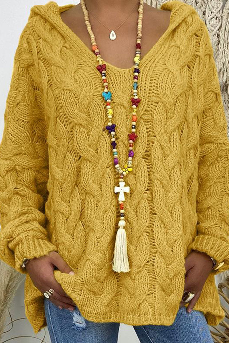 Suéteres con capucha y cuello de parches lisos de moda urbana (16 colores)