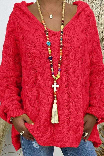 Suéteres con capucha y cuello de parches lisos de moda urbana (16 colores)
