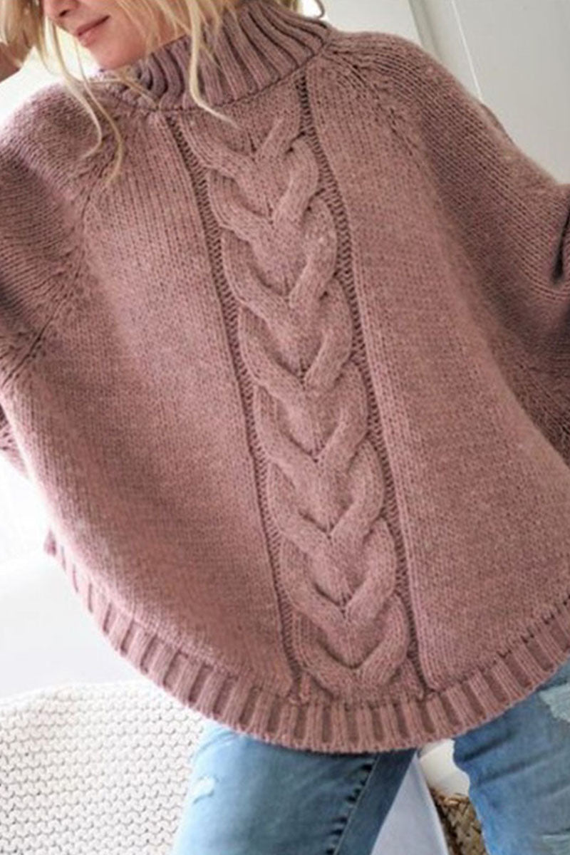 Suéteres de cuello alto lisos y elegantes (6 colores)