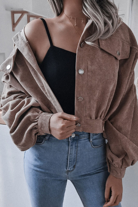 Prendas de abrigo casuales de moda con cuello vuelto liso