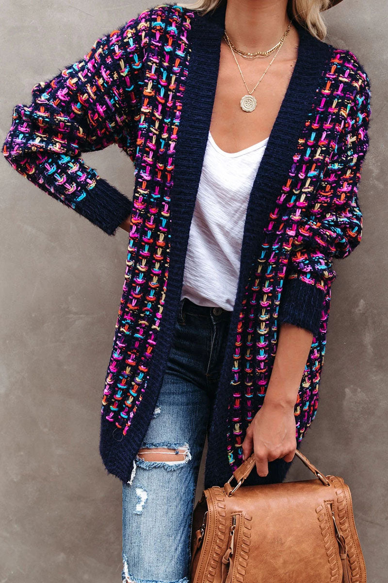 Suéteres de patchwork de moda callejera