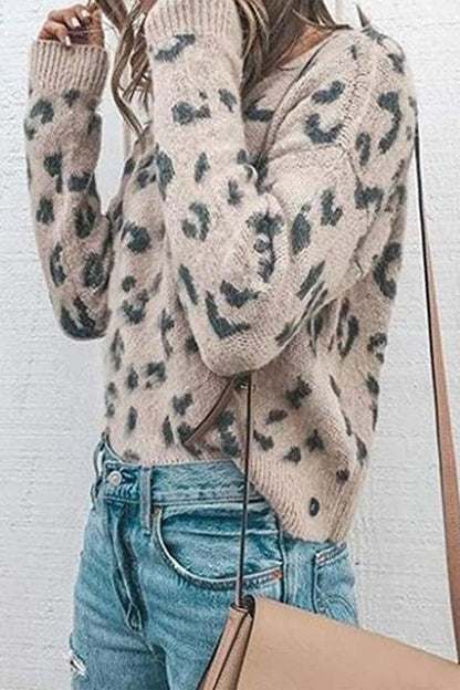 Tops casuales de moda con cuello redondo y estampados