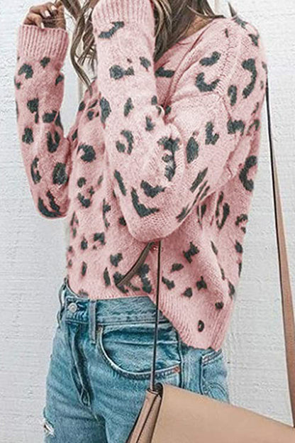 Tops casuales de moda con cuello redondo y estampados