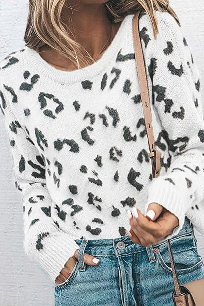 Tops casuales de moda con cuello redondo y estampados