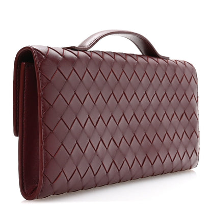 Nappa Intrecciato Long Andiamo Top Handle Clutch Barolo