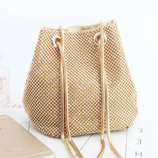 Fashion Rhinestone Bucket Bags(3 Colors)