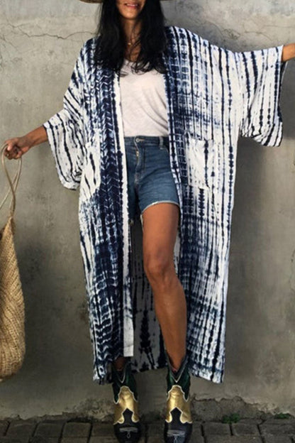 Traje de baño playero con estampado de frenillo para vacaciones (4 colores)