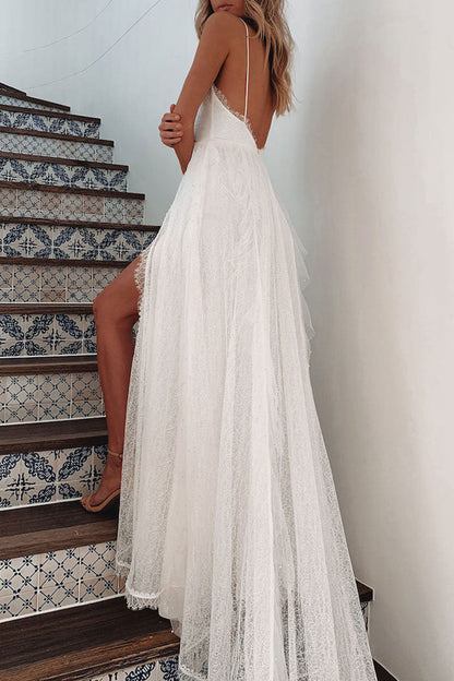 Vestidos irregulares con cuello en V y parches sólidos sexys de moda
