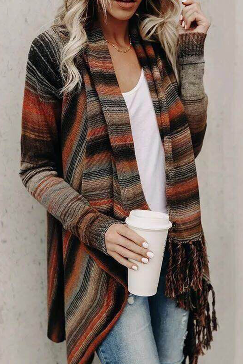 Suéteres casuales de moda con cuello redondo y cintura media, con parches sólidos (7 colores)