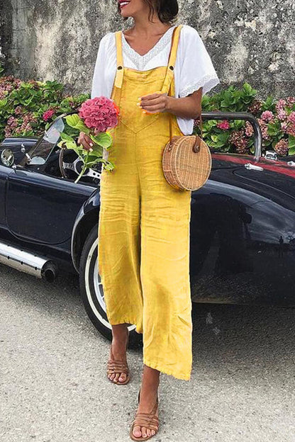 Mono holgado con tirantes finos de moda urbana (5 colores)
