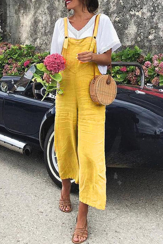 Mono holgado con tirantes finos de moda urbana (5 colores)