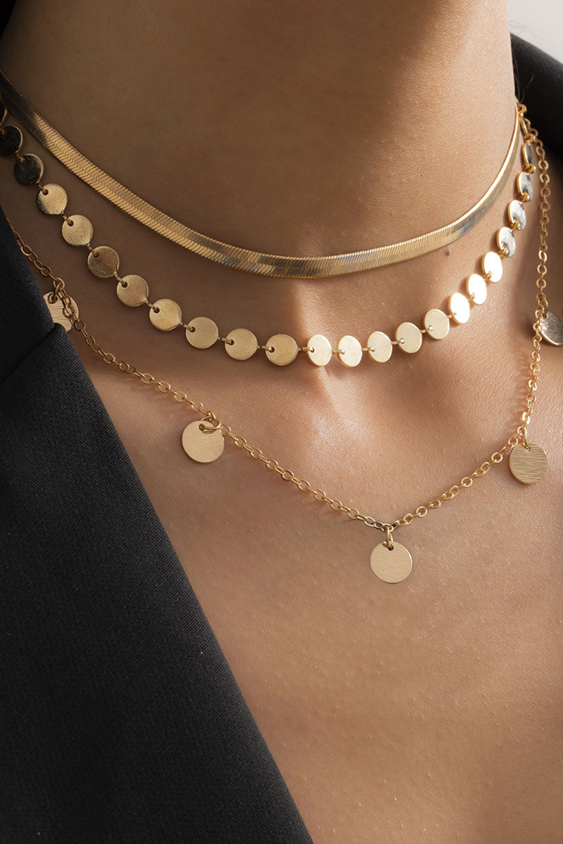 Collares de patchwork lisos de moda y simplicidad