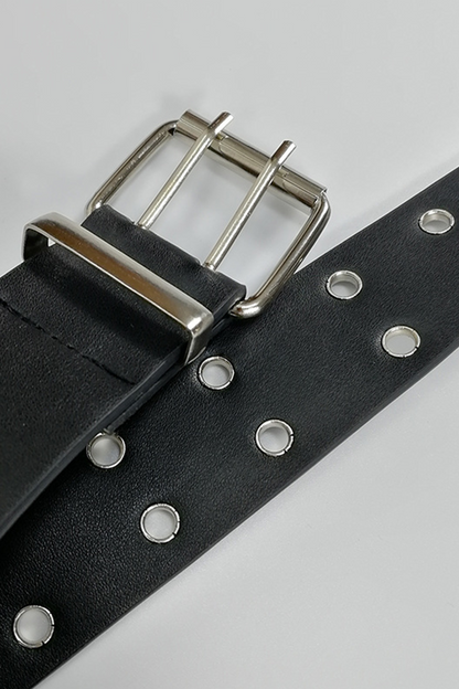 Cinturones punk de patchwork sólido