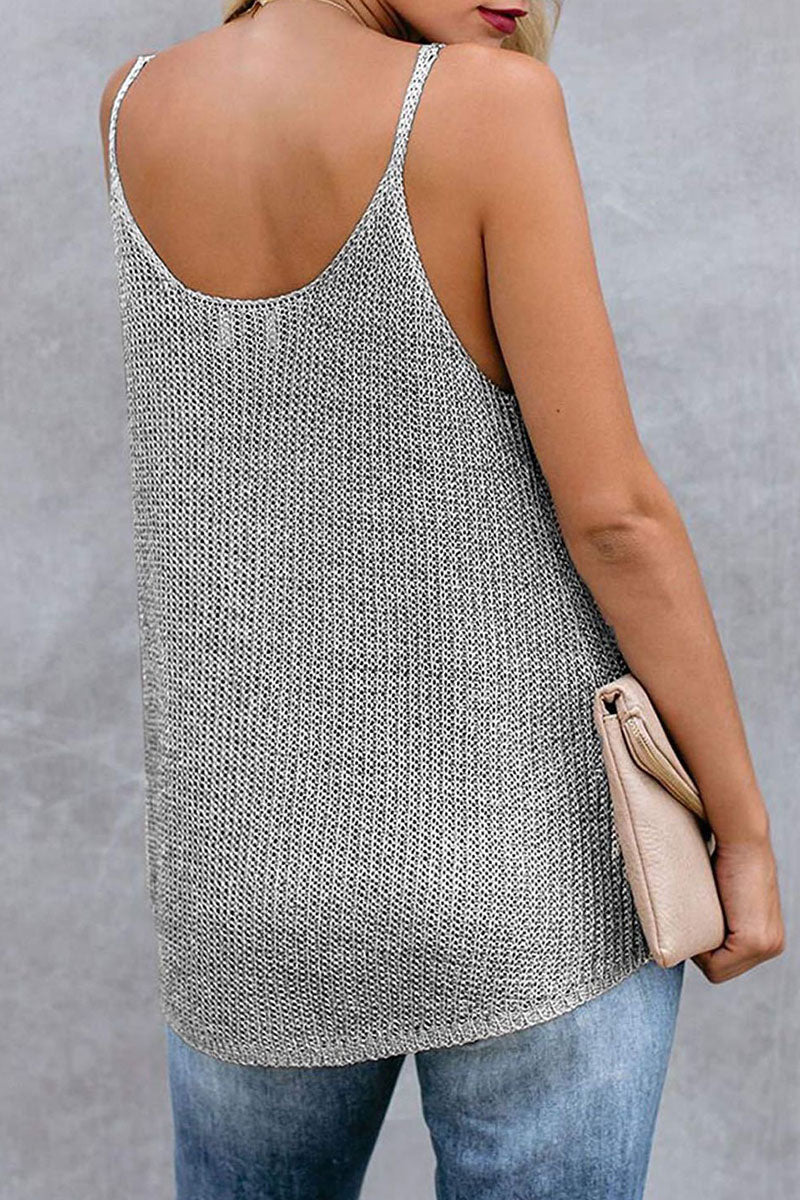 Fashion Street Striped Patchwork U Neck Tops(11 Colors)