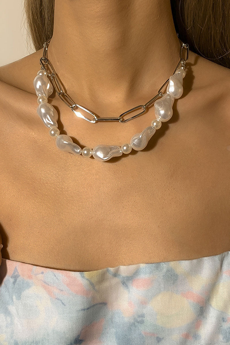 Collares geométricos de unión dividida de simplicidad de moda