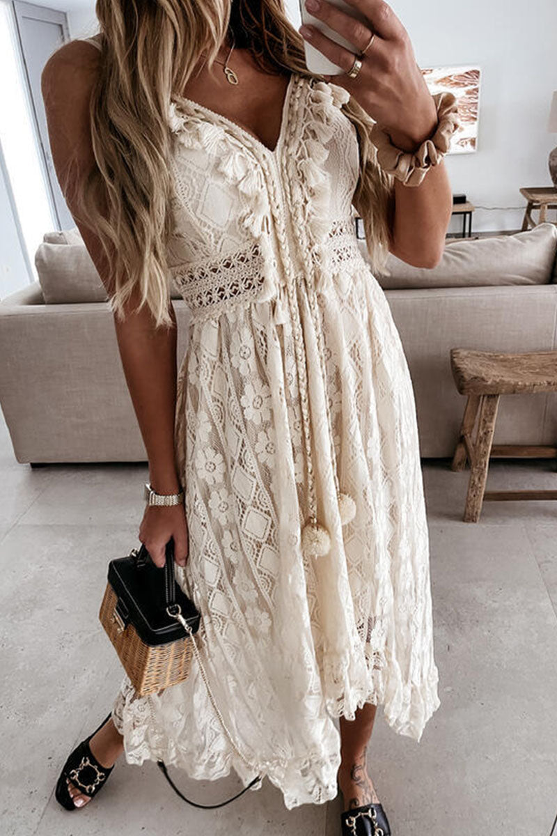 Vestidos irregulares con cuello en V y patchwork liso de moda urbana