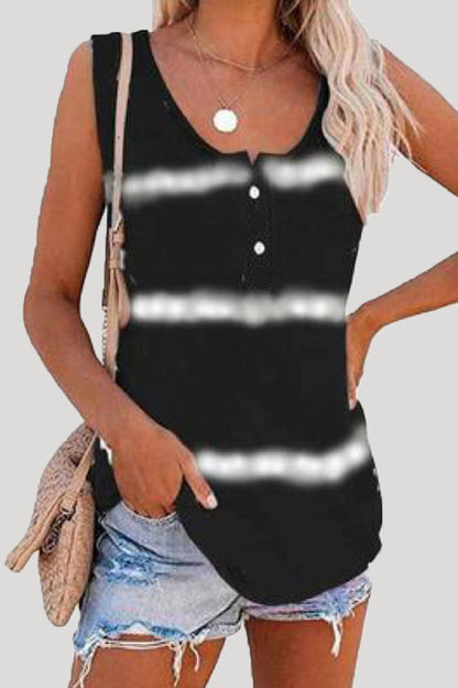 Tops casuales de moda con cuello redondo y estampado de patchwork
