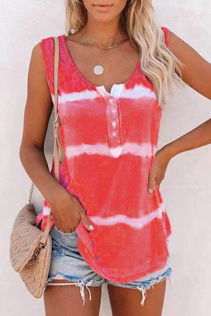 Tops casuales de moda con cuello redondo y estampado de patchwork