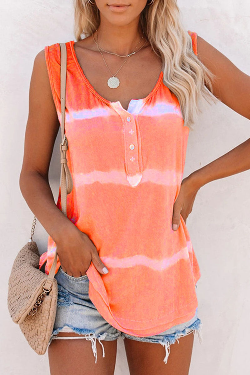 Tops casuales de moda con cuello redondo y estampado de patchwork