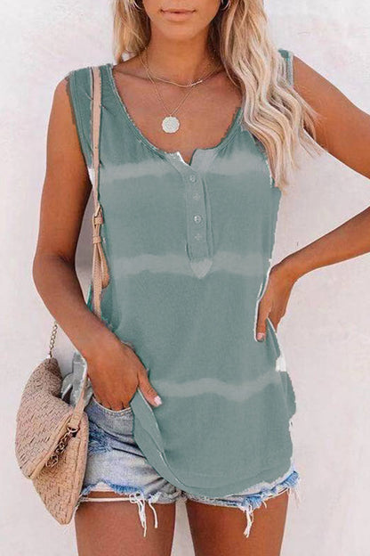 Tops casuales de moda con cuello redondo y estampado de patchwork