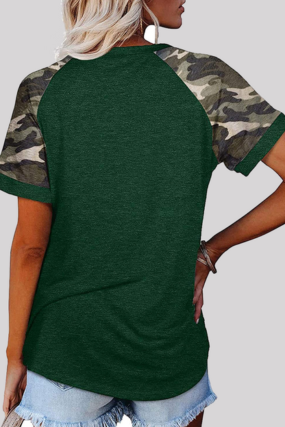 Camisetas básicas con cuello redondo y estampado casual (6 colores)