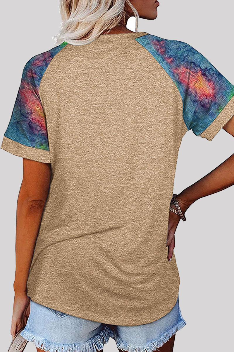 Camisetas básicas con cuello redondo y estampado casual (6 colores)