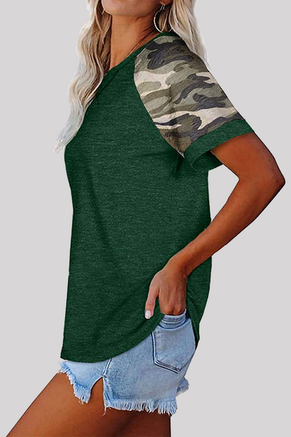 Camisetas básicas con cuello redondo y estampado casual (6 colores)