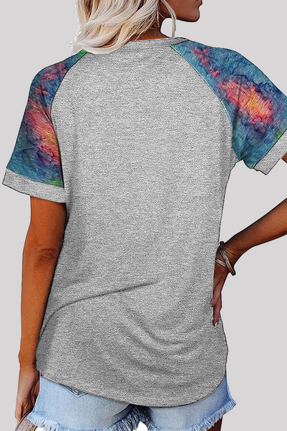 Camisetas básicas con cuello redondo y estampado casual (6 colores)