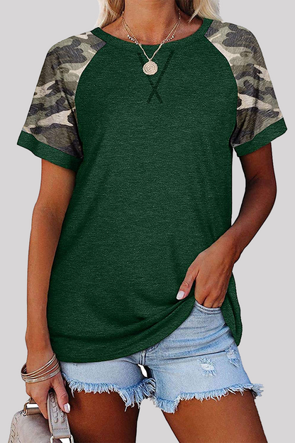 Camisetas básicas con cuello redondo y estampado casual (6 colores)