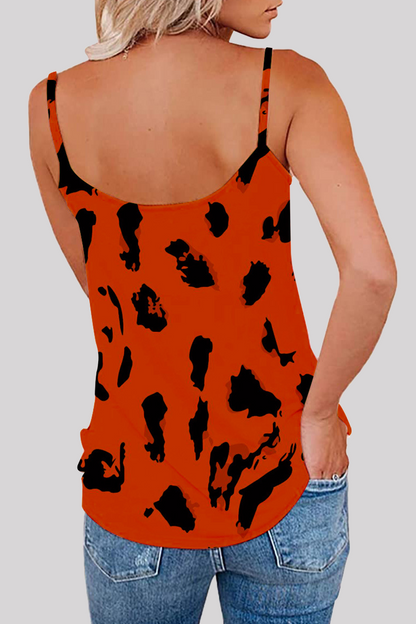 Tops básicos de cuello en V con estampado urbano informal (8 colores)
