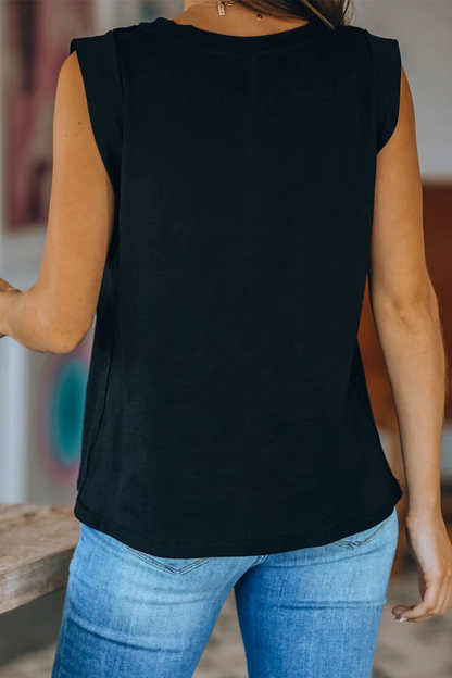 Camisetas básicas informales lisas de cuello redondo (4 colores)