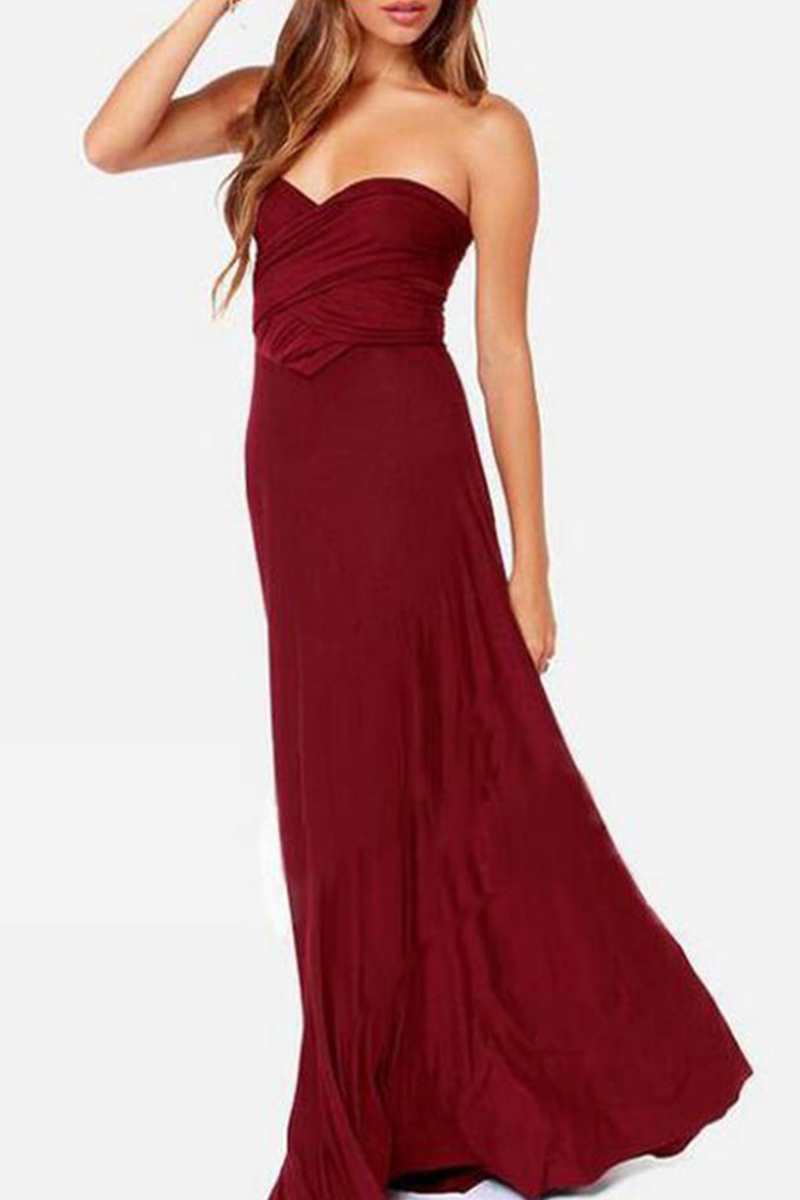 Vestido de noche elegante, de moda, liso, con abertura en la espalda y tirantes finos (20 colores)