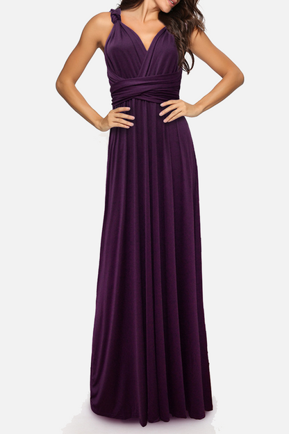Vestido de noche elegante, de moda, liso, con abertura en la espalda y tirantes finos (20 colores)