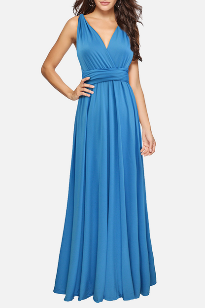 Vestido de noche elegante, de moda, liso, con abertura en la espalda y tirantes finos (20 colores)