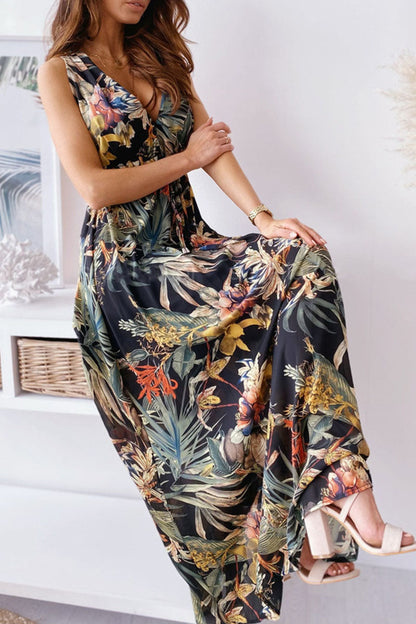 Vestidos de moda con escote en V y estampado dulce (4 colores)