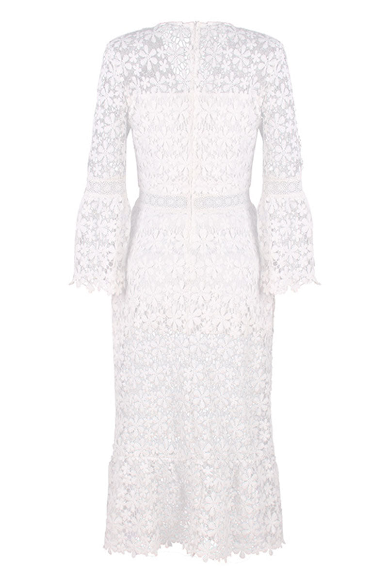 Vestidos de princesa con cuello en V y patchwork liso de moda urbana (4 colores)