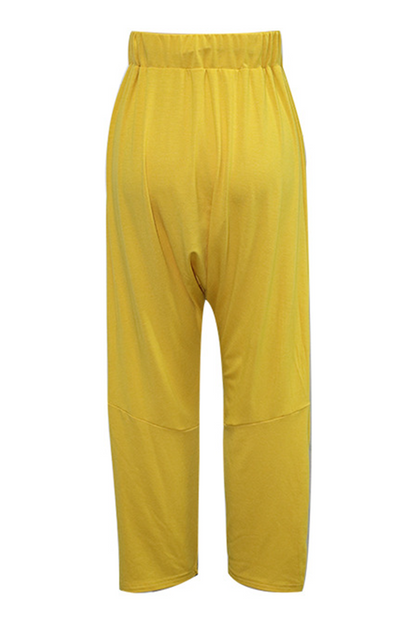 Pantalones Harlan holgados informales de color liso con bolsillos y cordón ajustable (4 colores)