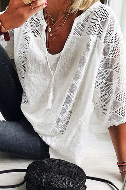 Tops de moda urbana con cuello en V dividido liso (5 colores)
