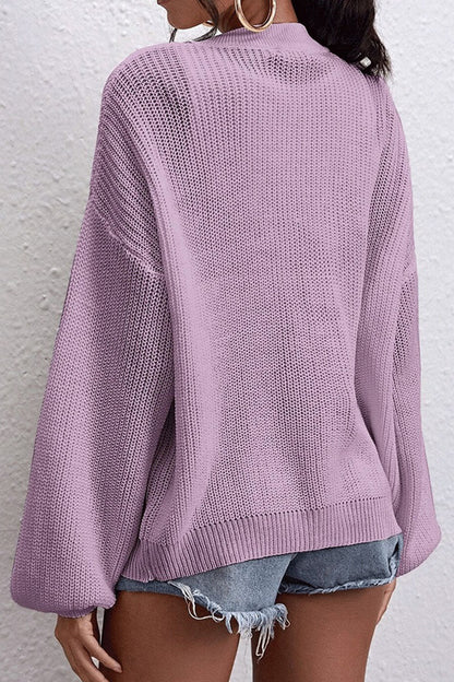 Tops casuales de moda con cuello en V y abertura en la parte superior lisa
